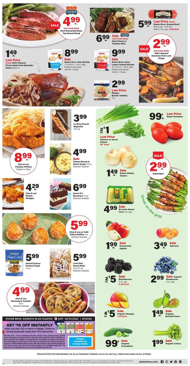 Stater Bros. Ad from 05/18/2022