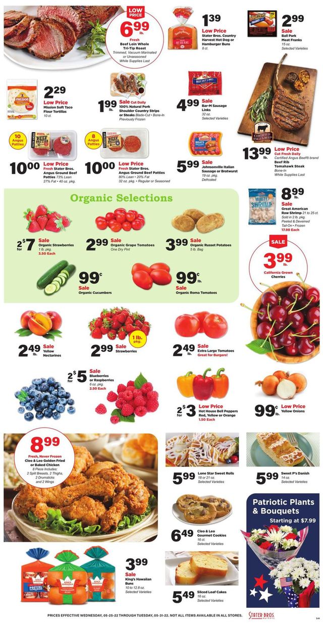 Stater Bros. Ad from 05/25/2022
