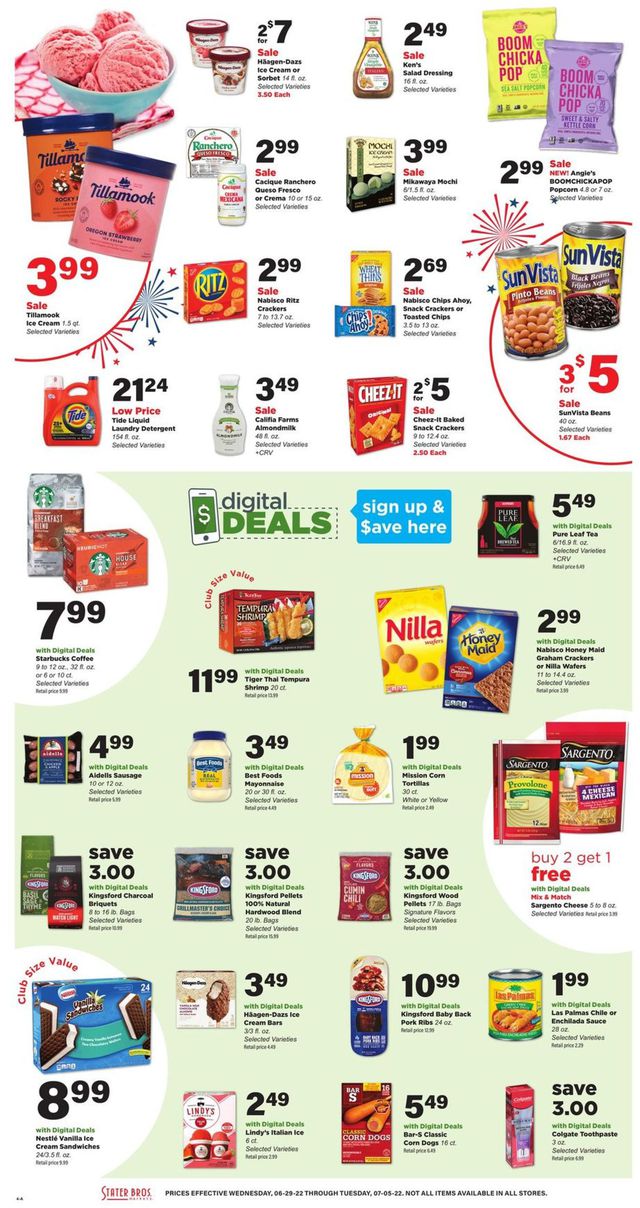 Stater Bros. Ad from 06/29/2022