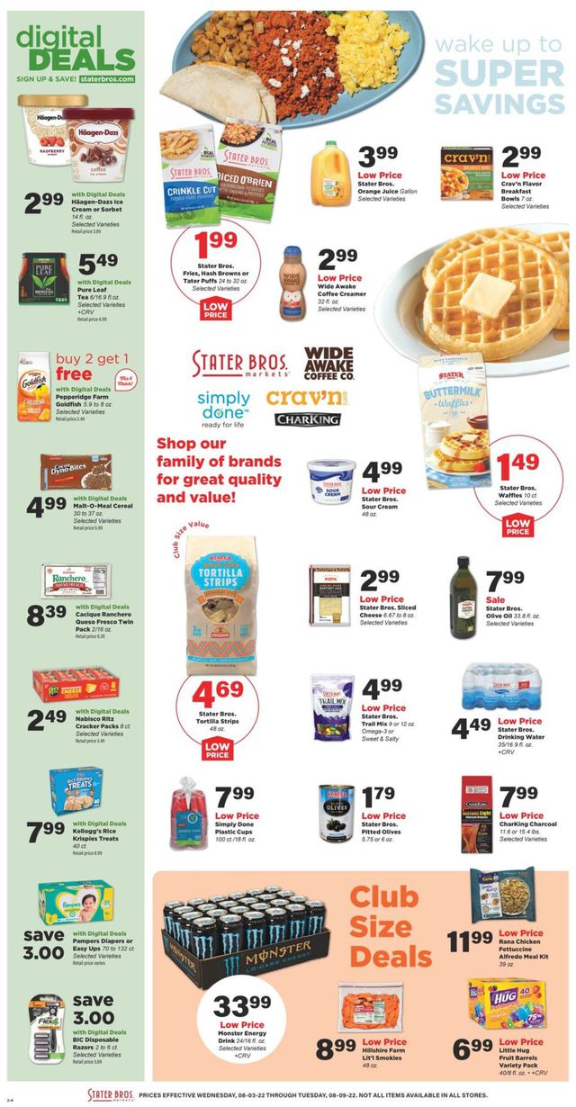 Stater Bros. Ad from 08/03/2022