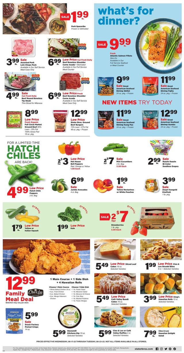 Stater Bros. Ad from 08/17/2022