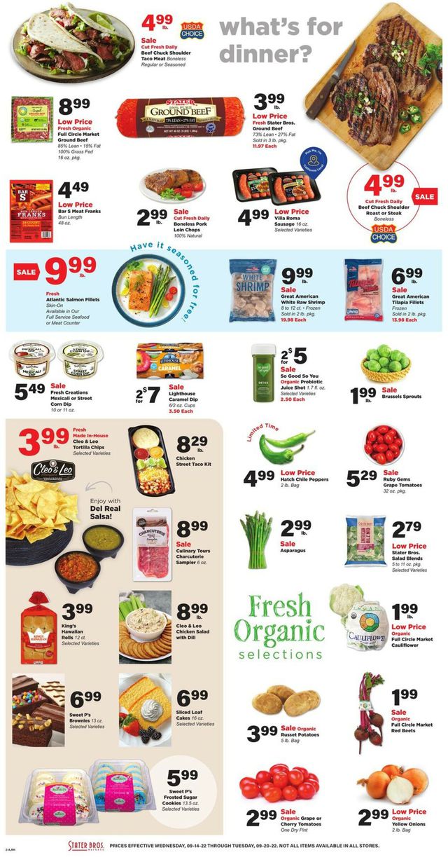 Stater Bros. Ad from 09/14/2022