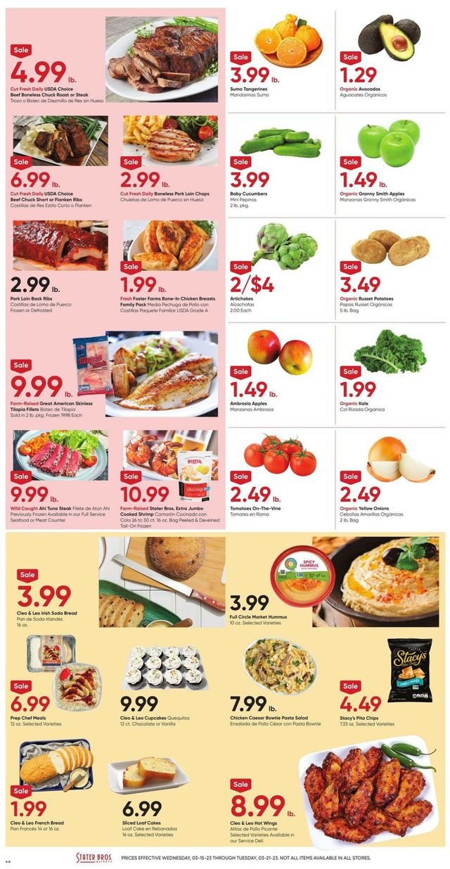 Stater Bros. Ad from 03/15/2023