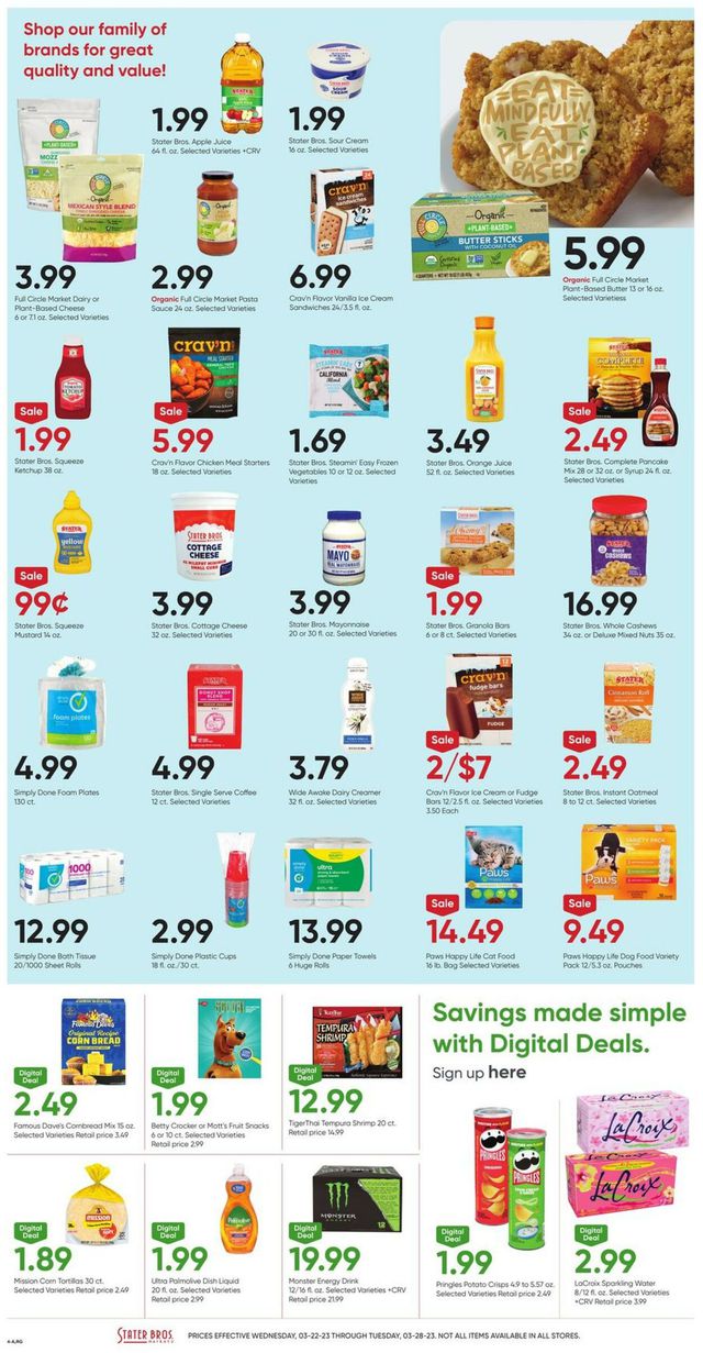 Stater Bros. Ad from 03/22/2023