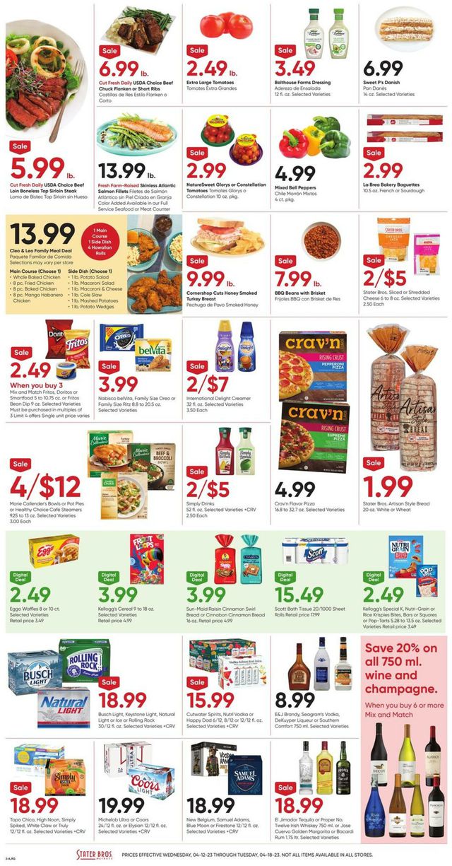 Stater Bros. Ad from 04/12/2023