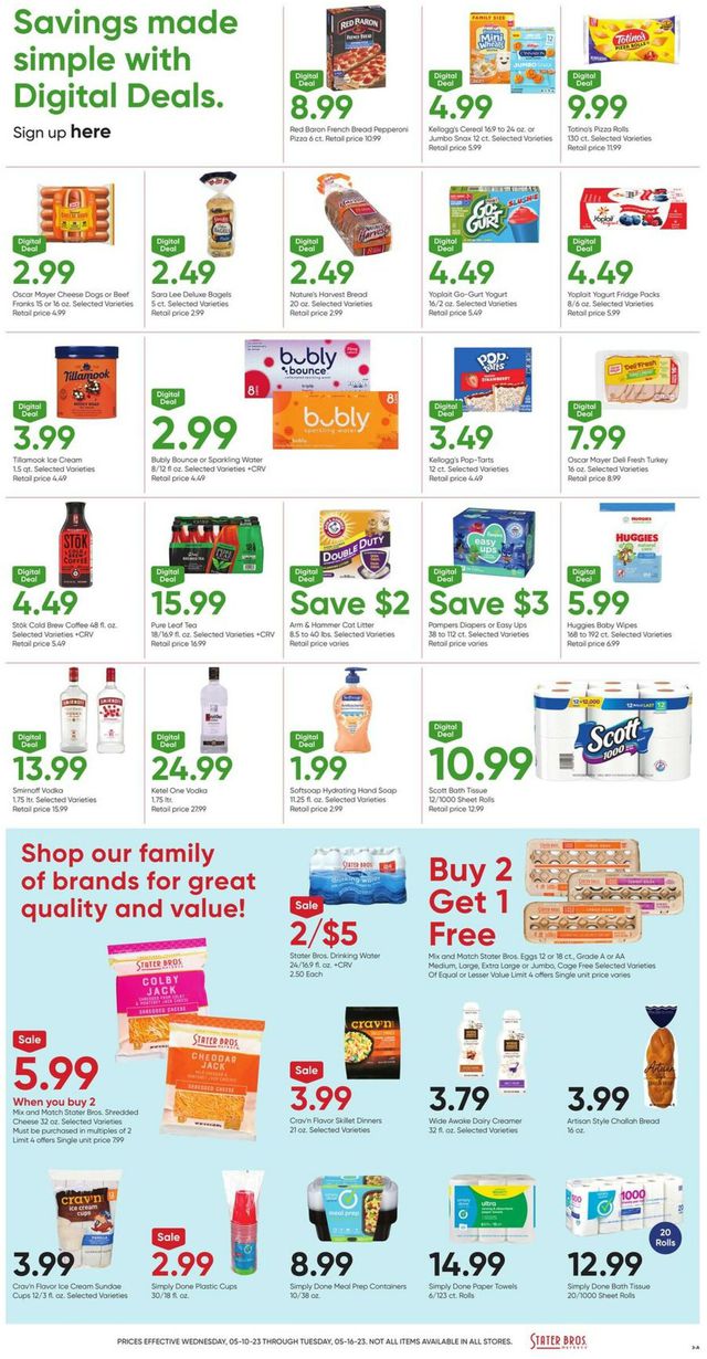 Stater Bros. Ad from 05/10/2023