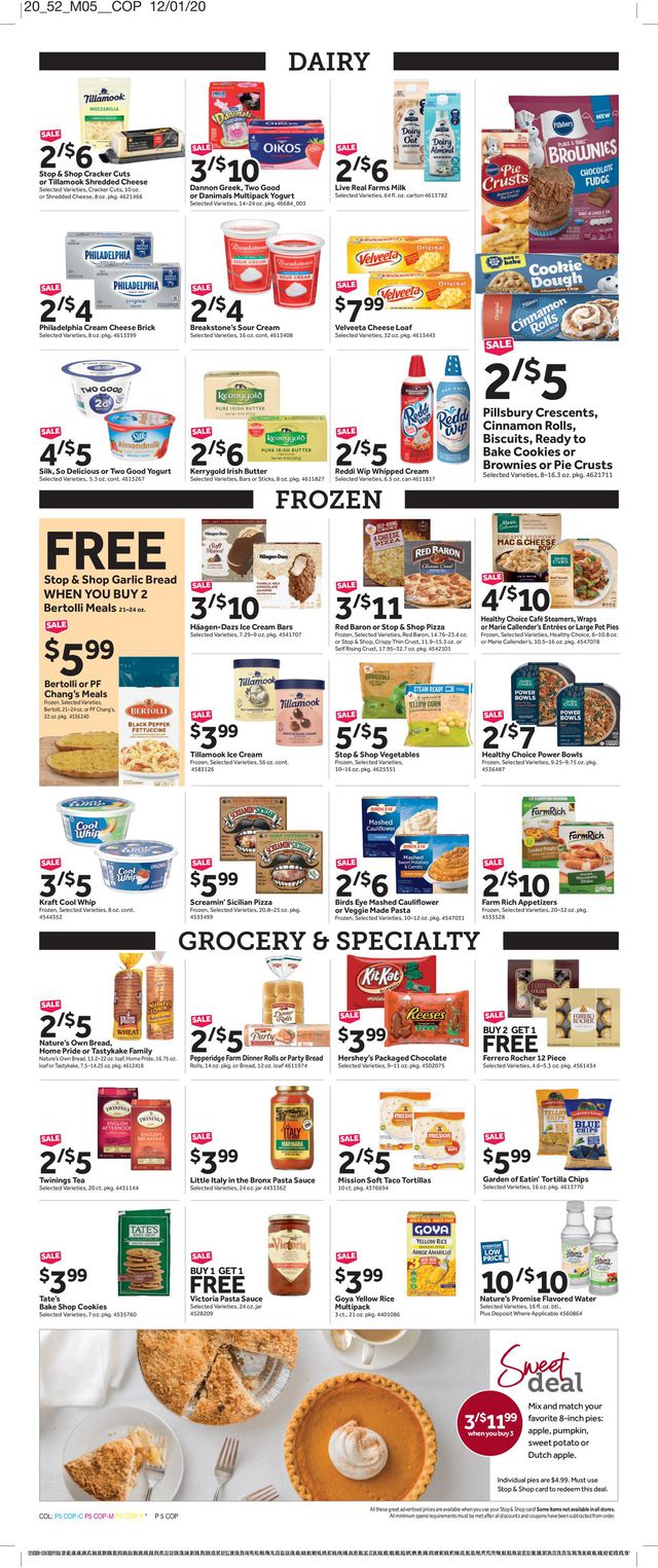 Stop and Shop Ad from 12/18/2020