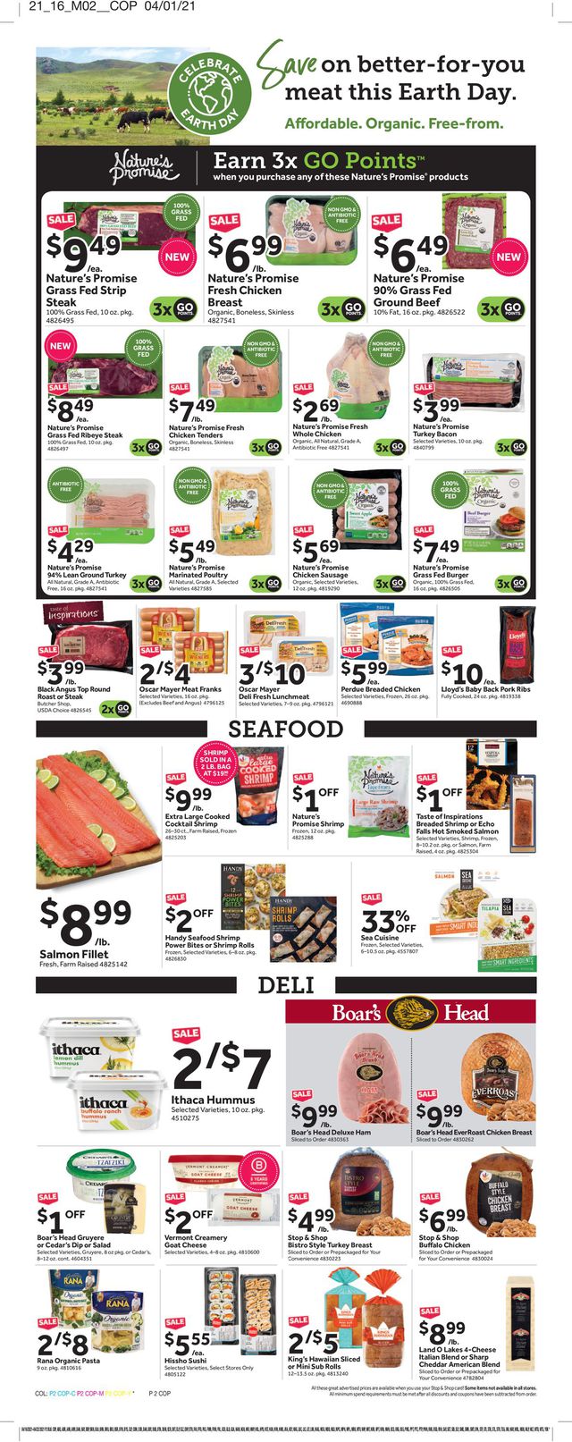 Stop and Shop Ad from 04/16/2021