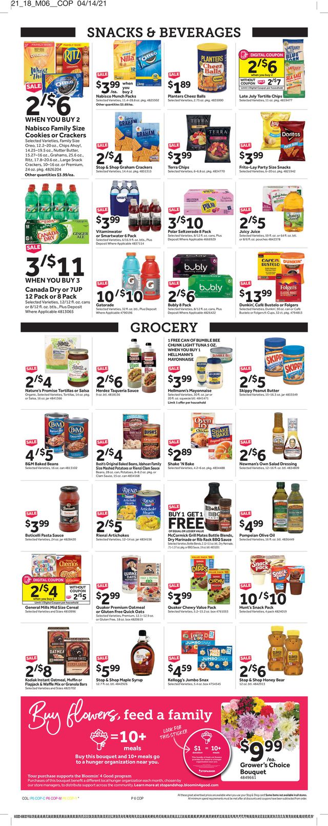 Stop and Shop Ad from 04/30/2021