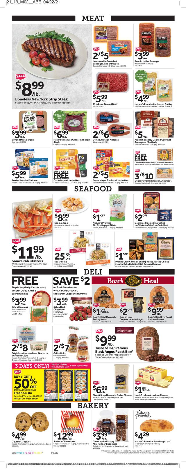Stop and Shop Ad from 05/07/2021