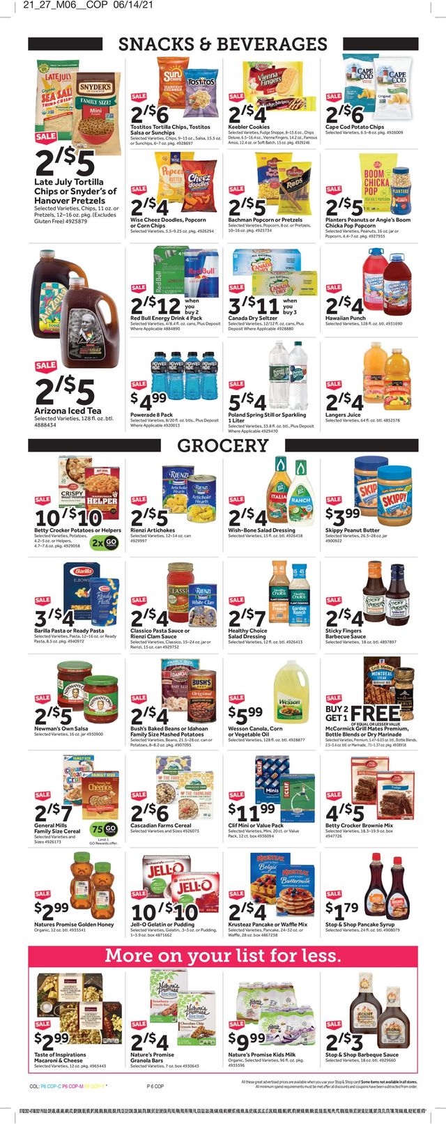 Stop and Shop Ad from 07/02/2021