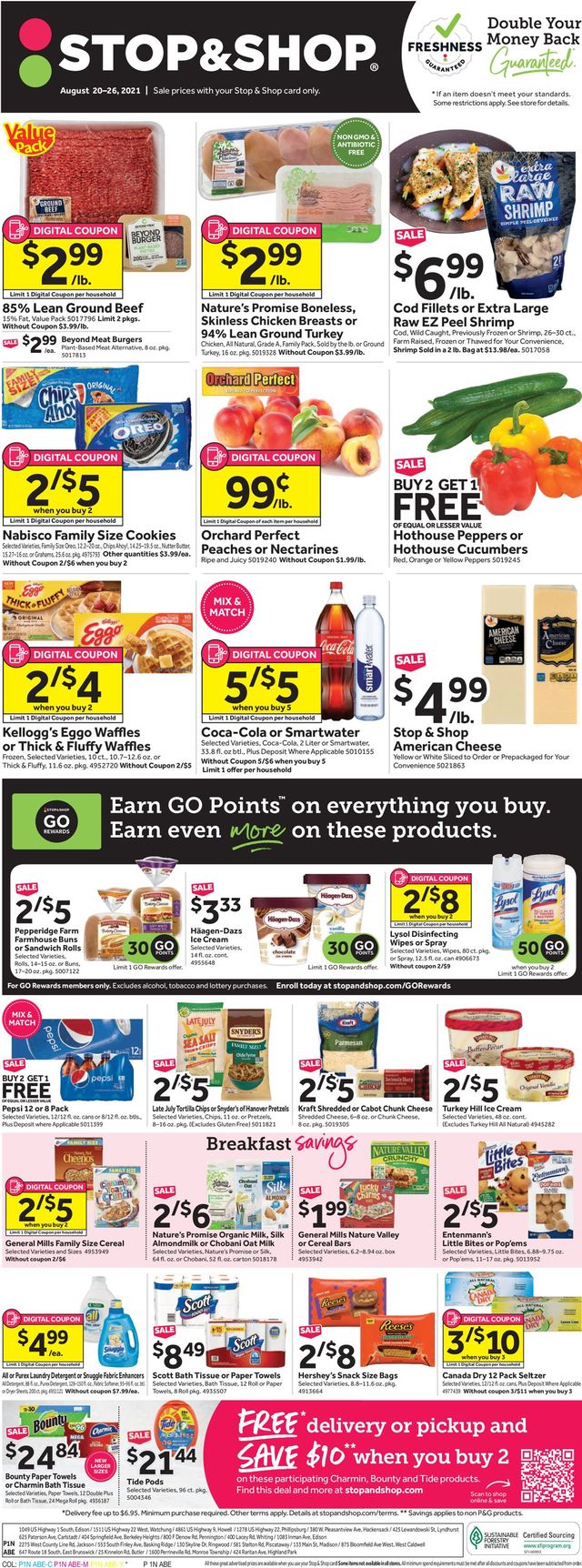 Stop and Shop Ad from 08/20/2021
