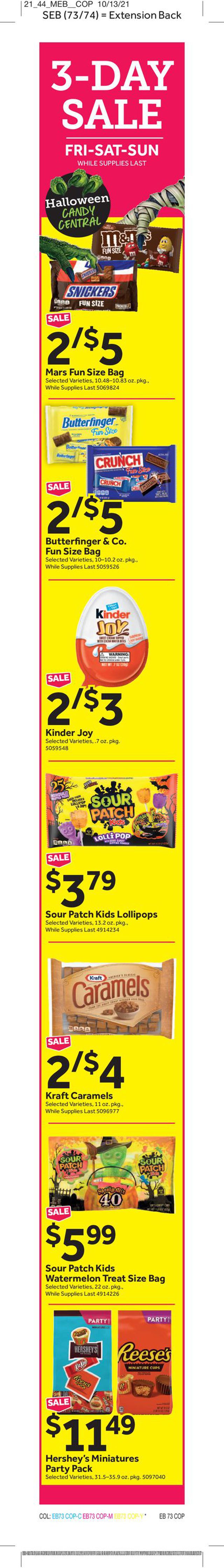 Stop and Shop Ad from 10/29/2021
