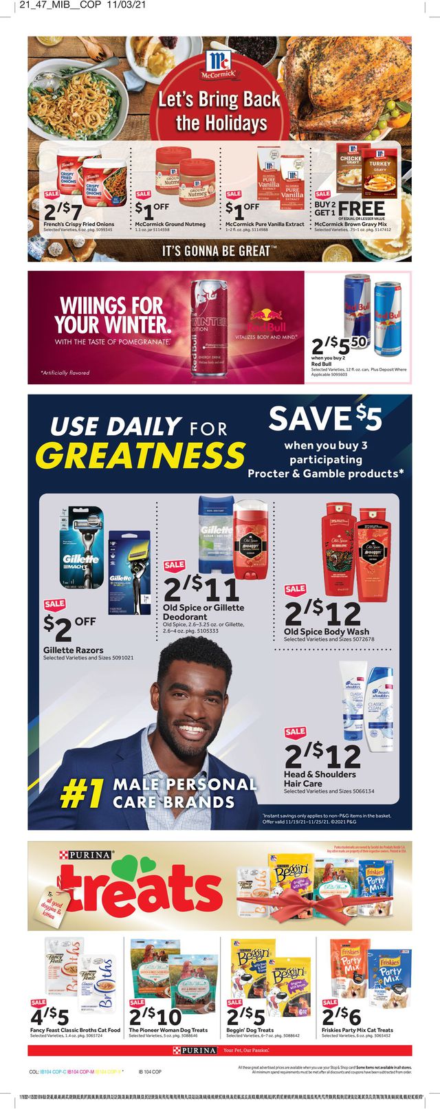 Stop and Shop Ad from 11/19/2021