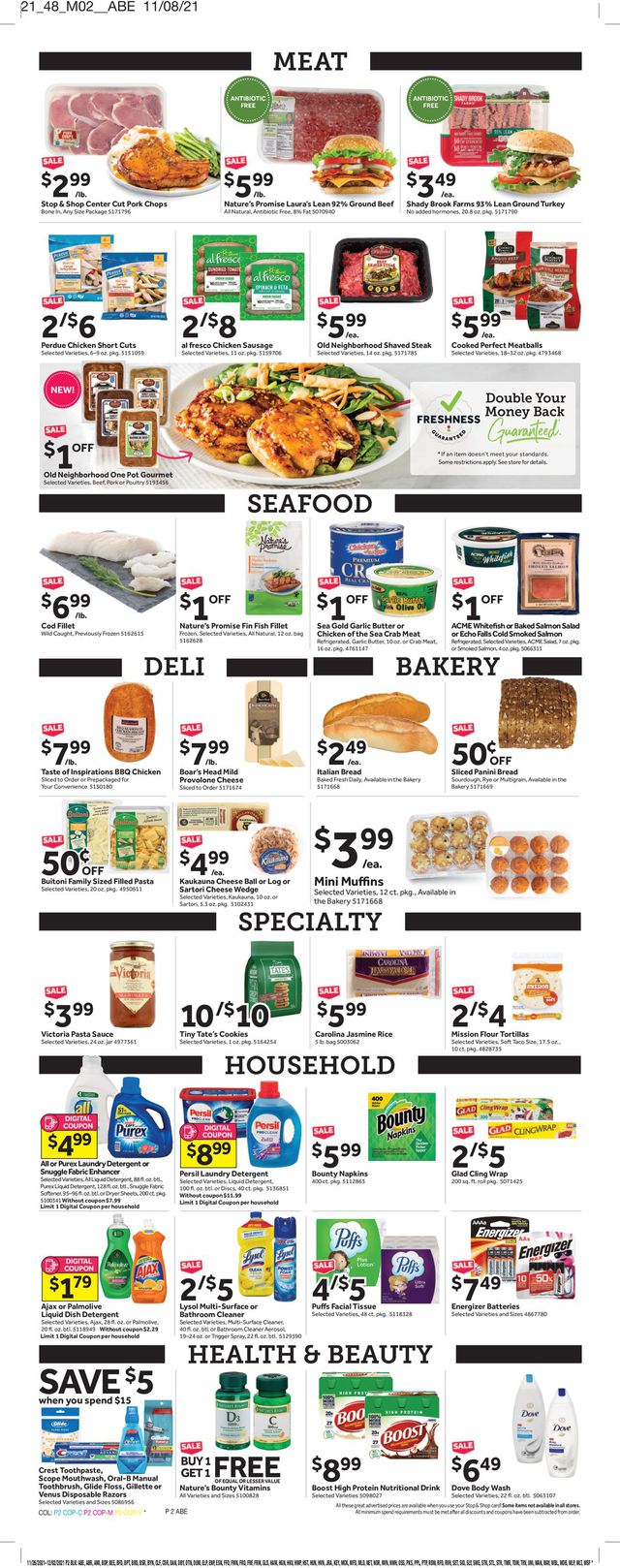 Stop and Shop Ad from 11/26/2021
