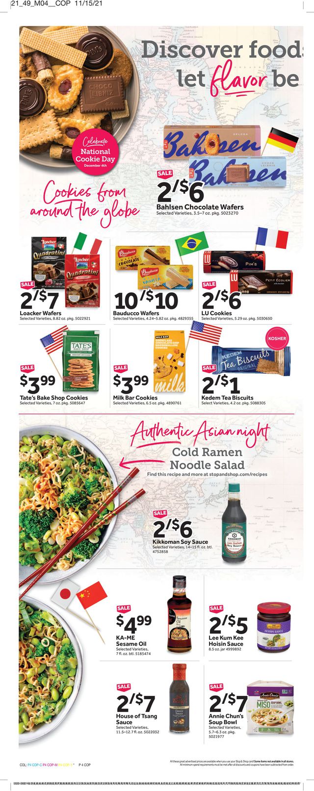 Stop and Shop Ad from 12/03/2021