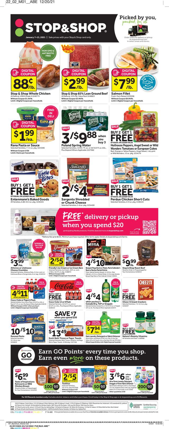 Stop and Shop Ad from 01/07/2022