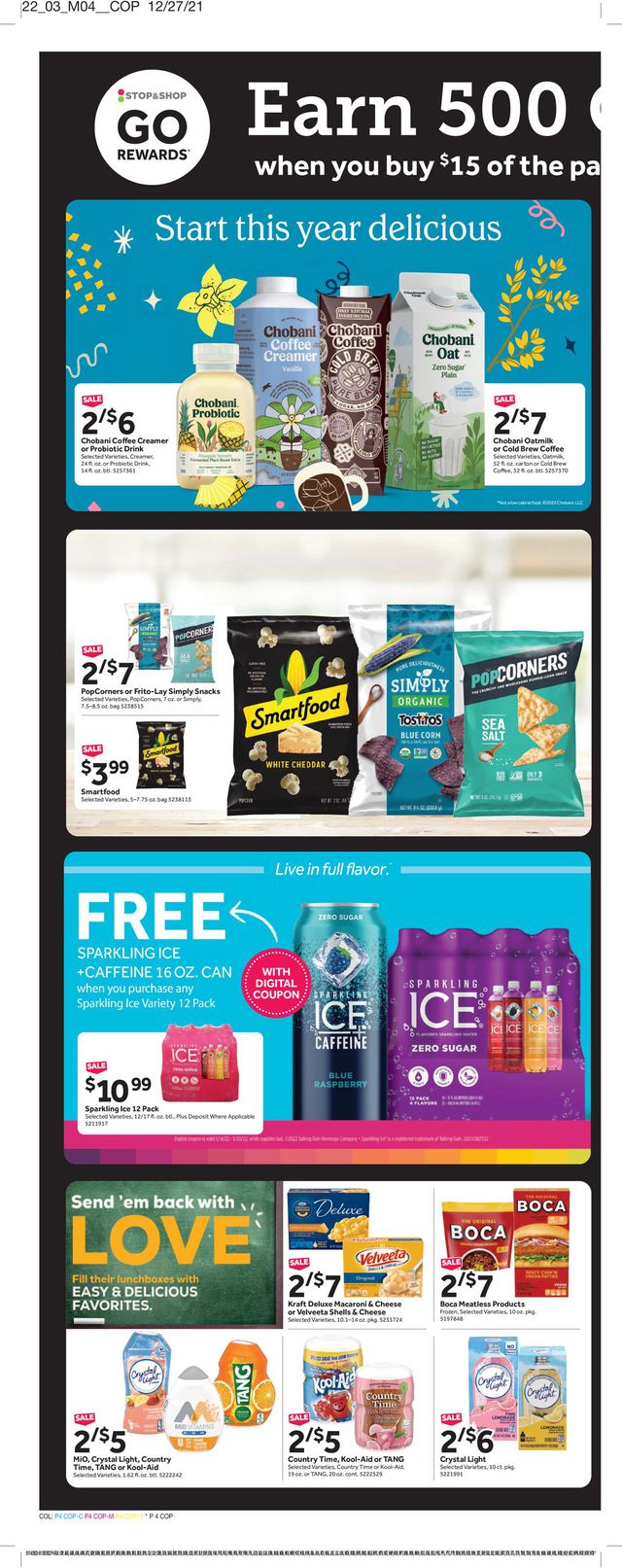 Stop and Shop Ad from 01/14/2022