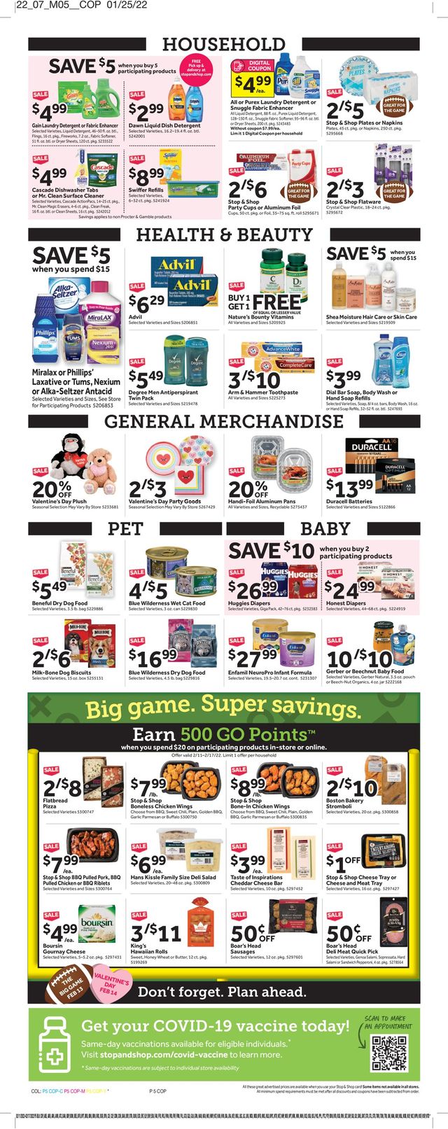 Stop and Shop Ad from 02/11/2022