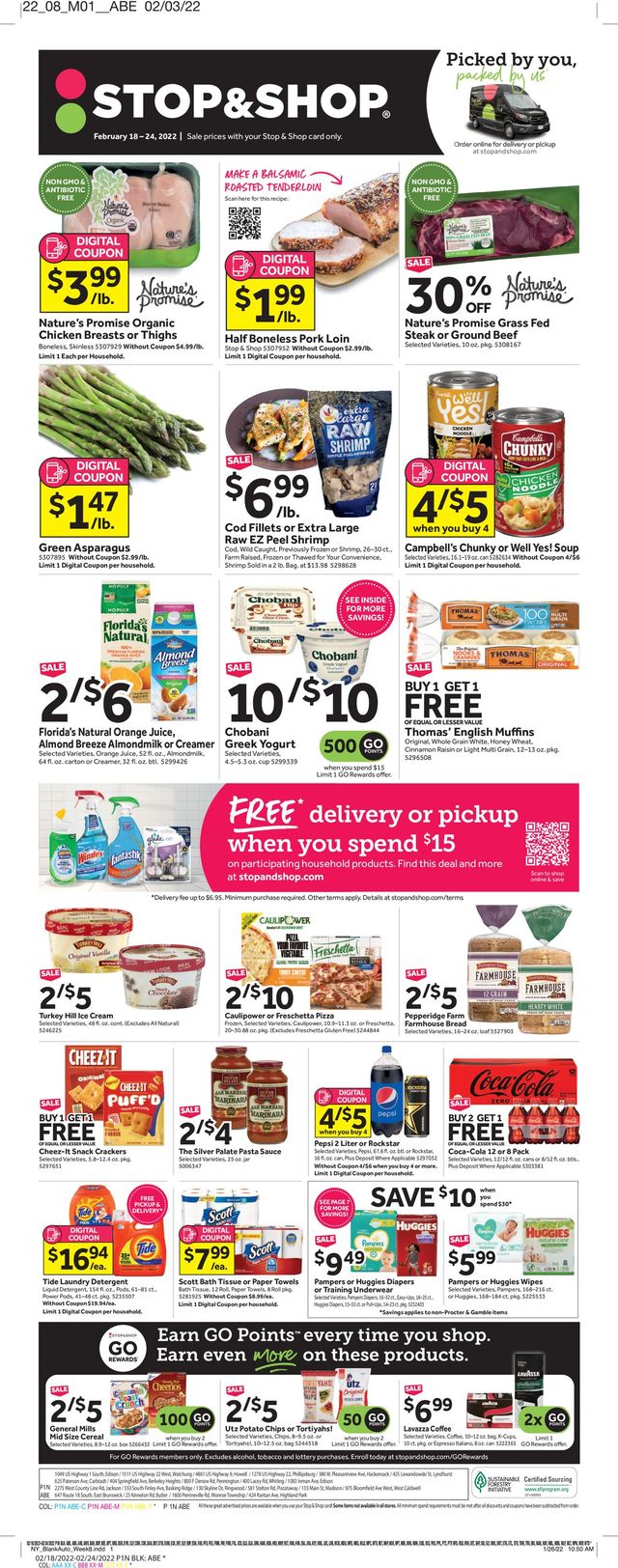Stop and Shop Ad from 02/18/2022