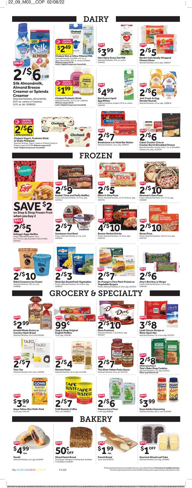Stop and Shop Ad from 02/25/2022