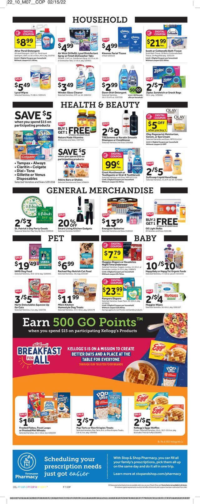 Stop and Shop Ad from 03/04/2022
