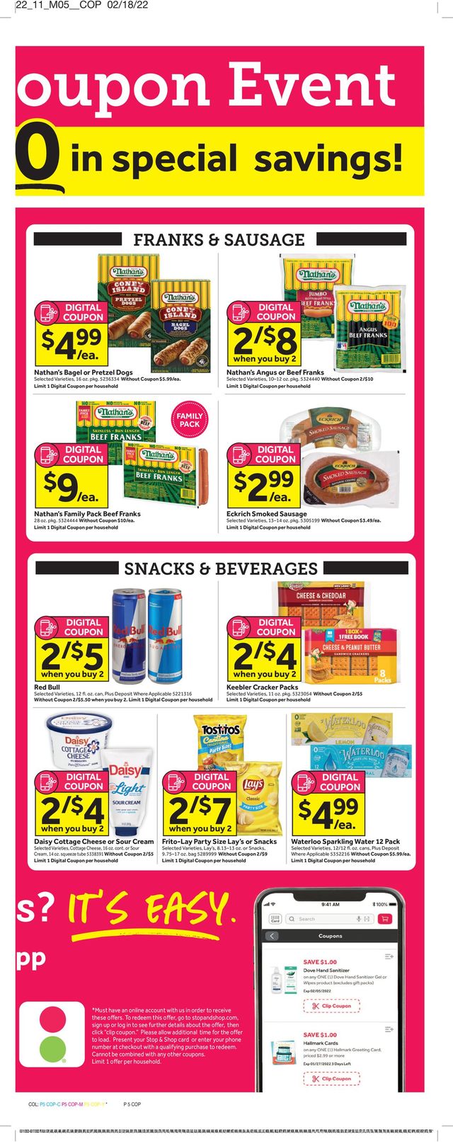 Stop and Shop Ad from 03/11/2022