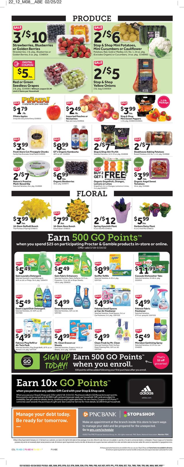 Stop and Shop Ad from 03/18/2022