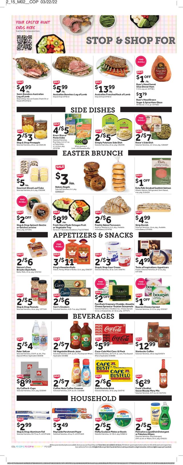 Stop and Shop Ad from 04/08/2022