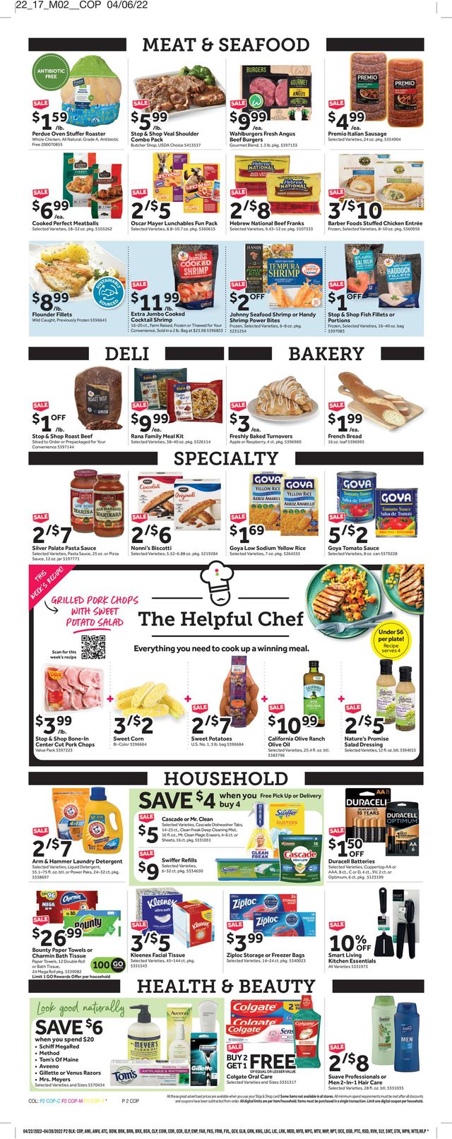 Stop and Shop Ad from 04/22/2022
