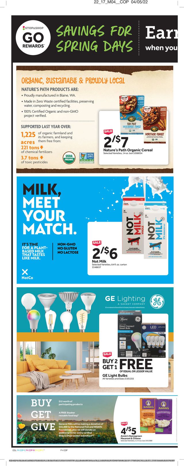 Stop and Shop Ad from 04/22/2022