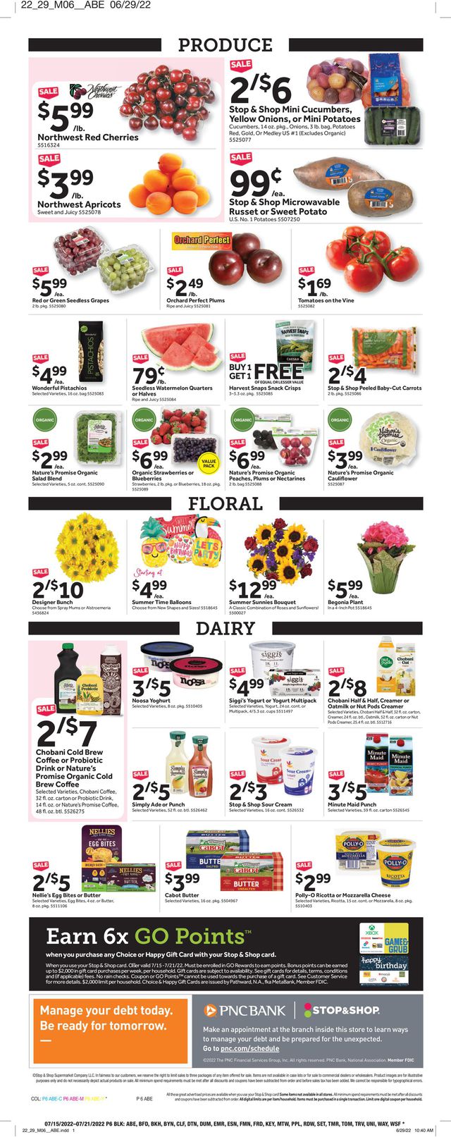 Stop and Shop Ad from 07/15/2022