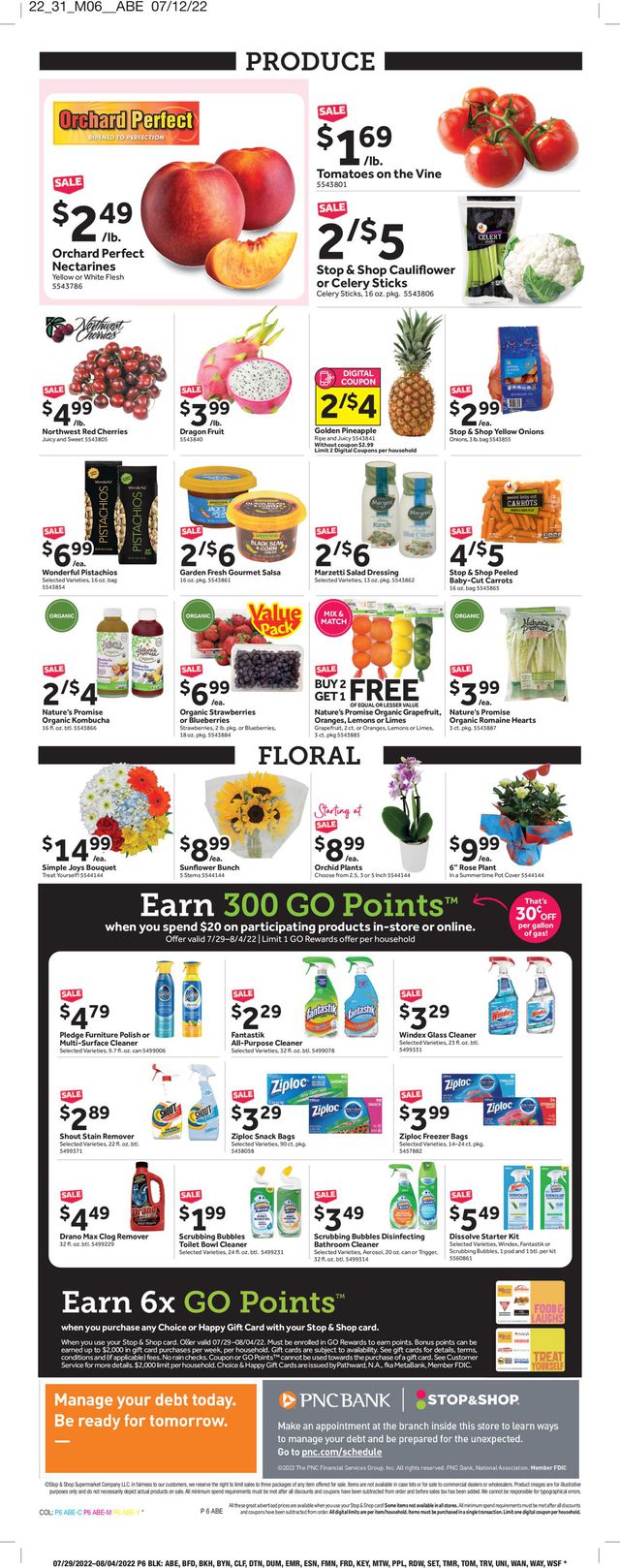 Stop and Shop Ad from 07/29/2022