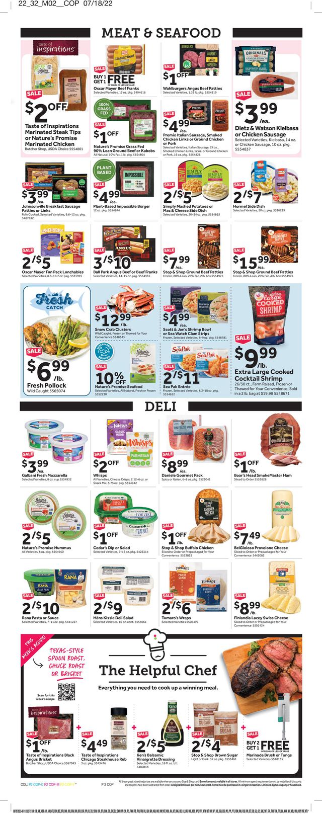 Stop and Shop Ad from 08/05/2022