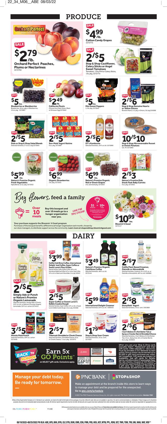 Stop and Shop Ad from 08/19/2022