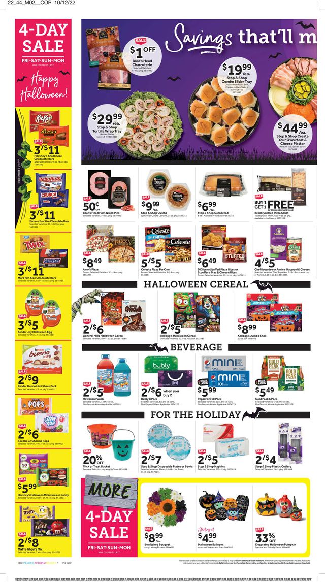 Stop and Shop Ad from 10/28/2022