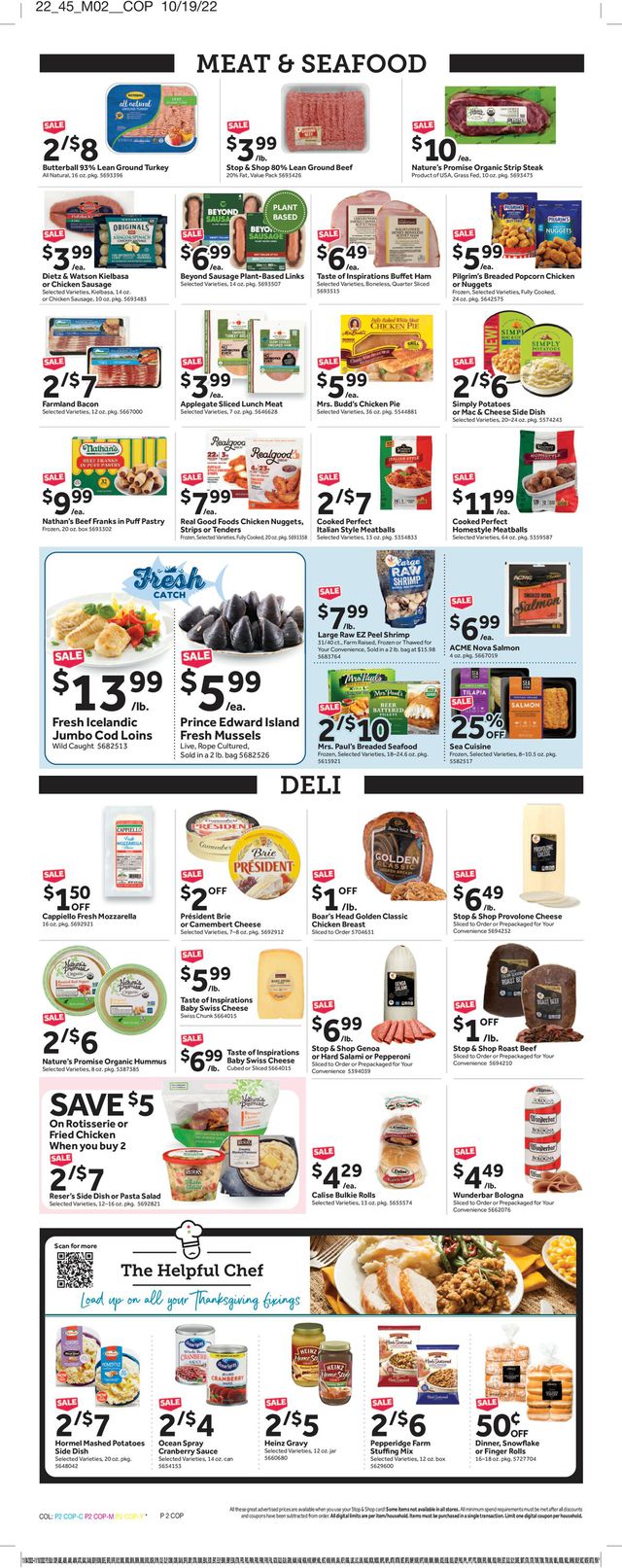 Stop and Shop Ad from 11/04/2022