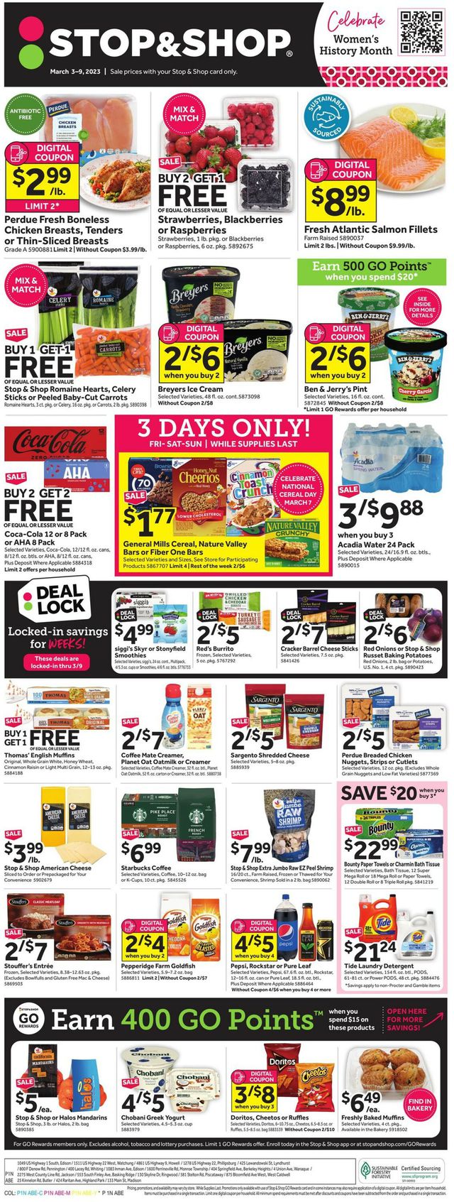 Stop and Shop Ad from 03/03/2023