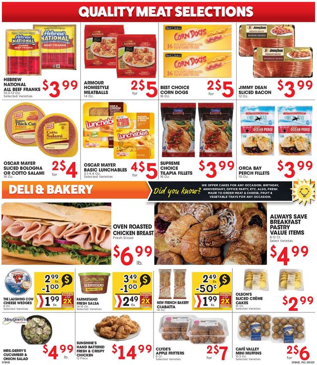 Sunshine Foods Ad from 09/23/2020