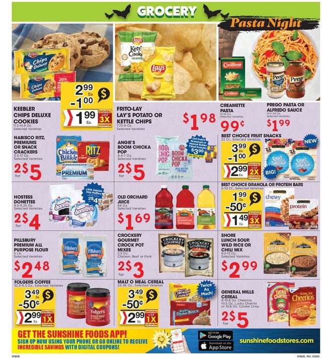 Sunshine Foods Ad from 10/28/2020