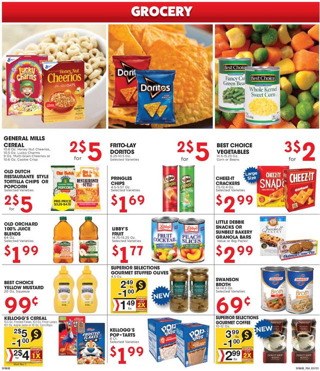 Sunshine Foods Ad from 03/17/2021