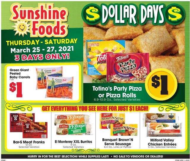 Sunshine Foods Ad from 03/24/2021