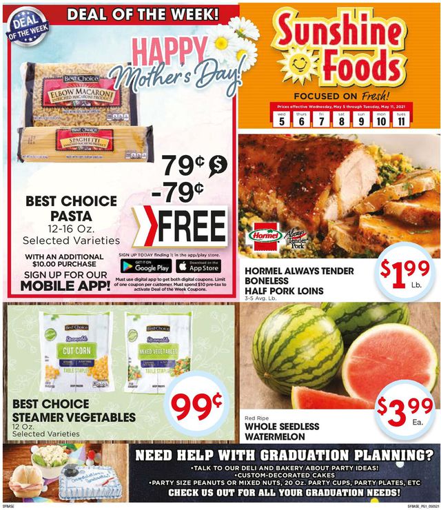 Sunshine Foods Ad from 05/05/2021