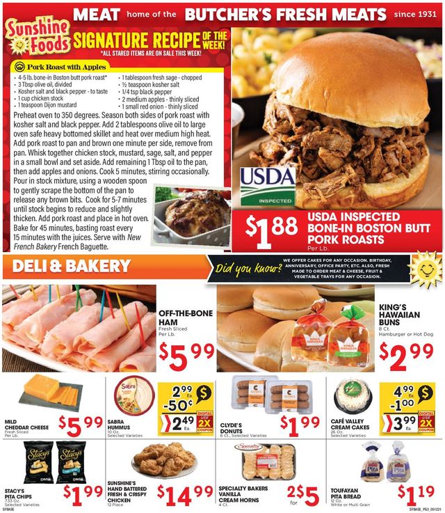 Sunshine Foods Ad from 05/12/2021