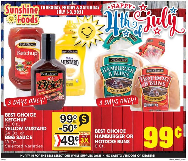 Sunshine Foods Ad from 06/30/2021
