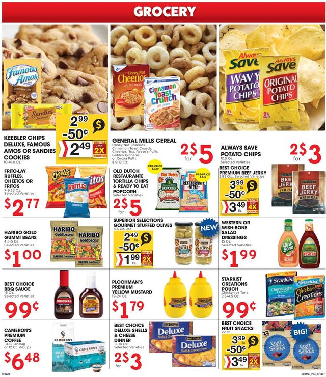 Sunshine Foods Ad from 07/14/2021