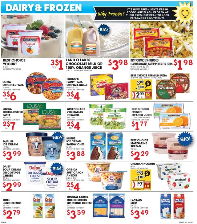 Sunshine Foods Ad from 08/18/2021