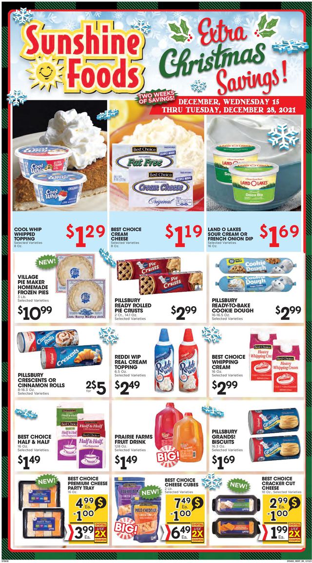 Sunshine Foods Ad from 12/15/2021