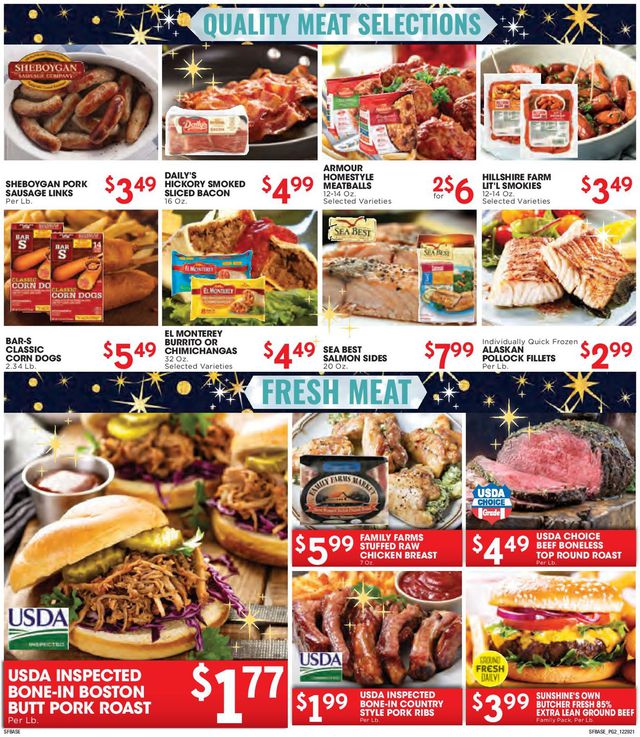 Sunshine Foods Ad from 12/29/2021