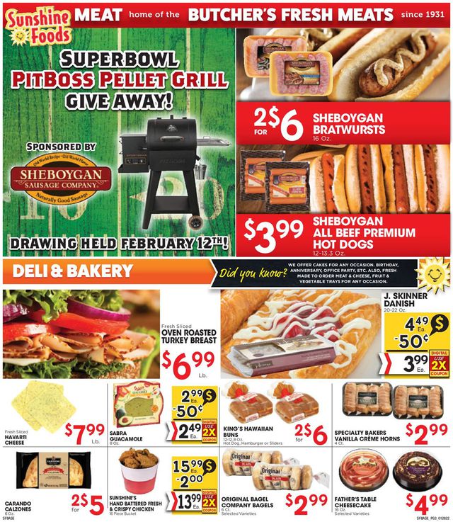 Sunshine Foods Ad from 01/26/2022